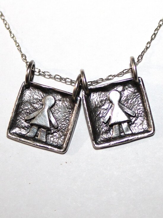 Silpada Jewelry - Silpada Sterling Silver Loved One Girl Pendants Necklace 4 Grams